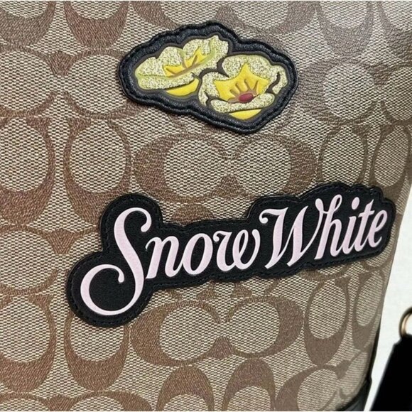 Coach x Disney‎ Snow White Shoulder Crossbody Bag, Limited Edition, Patches - Picture 9 of 11